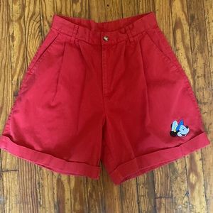 Vintage 1990s Disney Mickey Mouse Cruise High Waisted Short